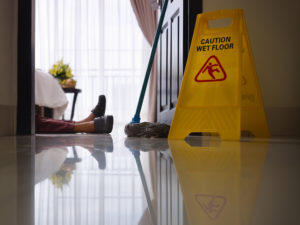 New Jersey Nursing Home Slip and Fall Lawyers - Maid slipped on wet floor and laying down