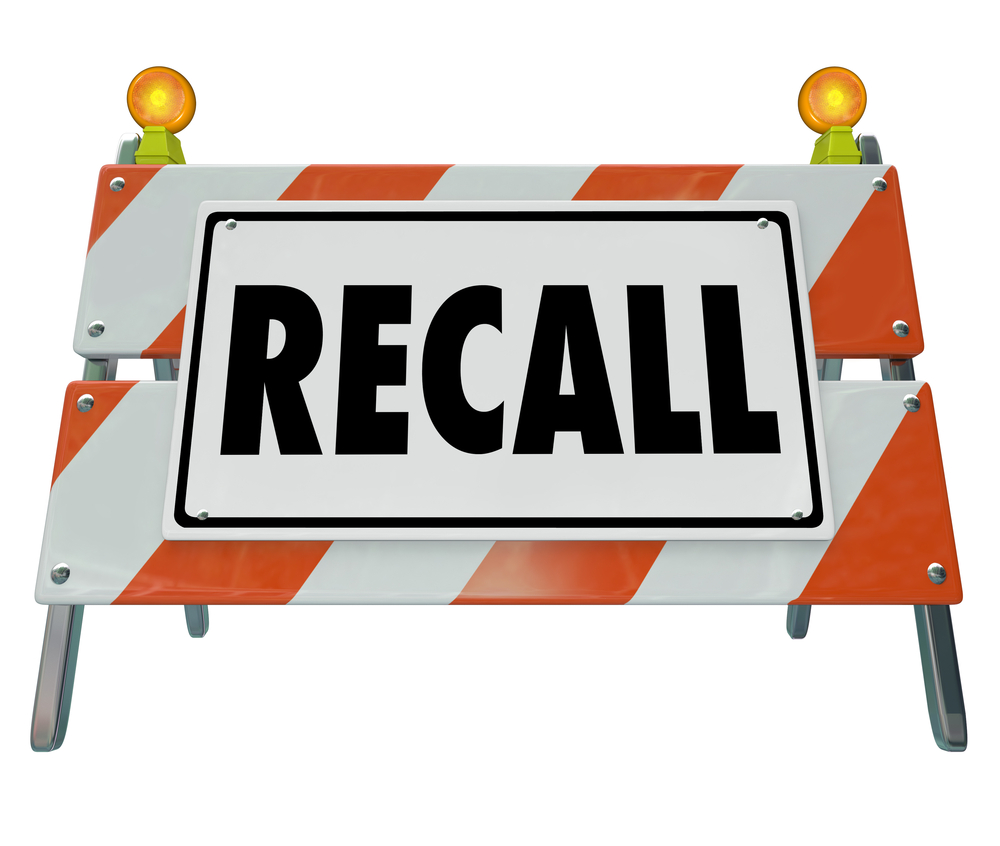 Why Tesla’s “Self-Driving” Recall Matters - Recall Barrier Blockade Warning Sign Defective Auto Car Repair F